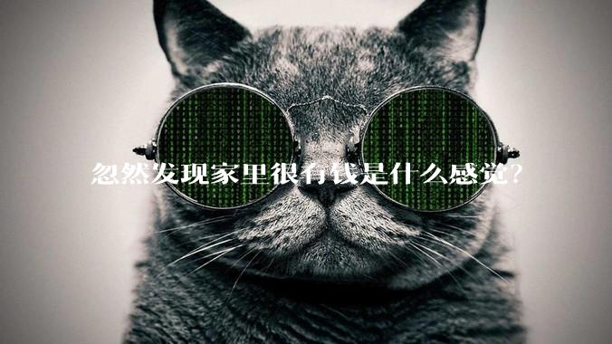 忽然发现家里很有钱是什么感觉？