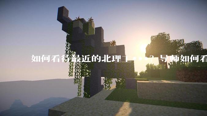 如何看待最近的北理工***？导师如何看待？