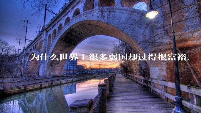 为什么世界上很多弱国却过得很富裕，“落后就要挨打”是不是一个伪命题？