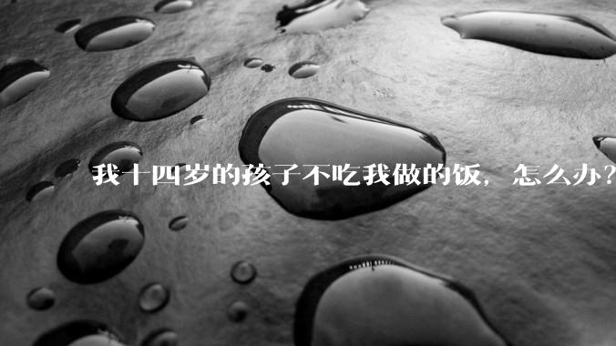 我十四岁的孩子不吃我做的饭，怎么办？