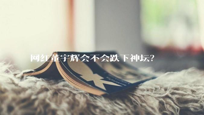 网红董宇辉会不会跌下神坛？