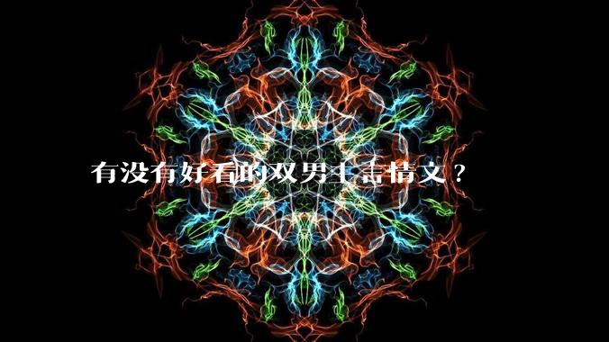 有没有好看的双男主言情文?