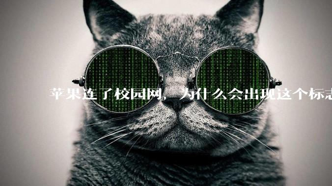 苹果连了校园网，为什么会出现这个标志?