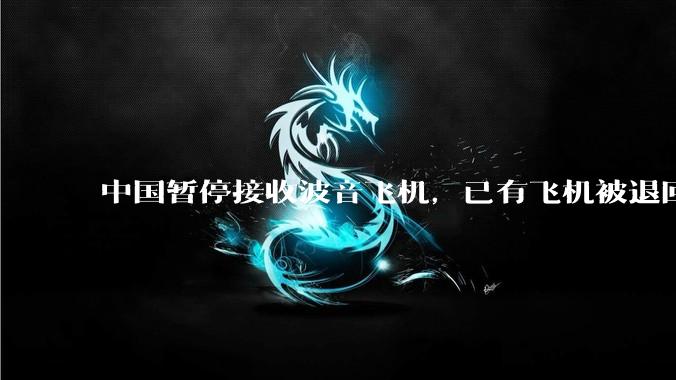 中国暂停接收波音飞机，已有飞机被退回美国，如何看待此事？后续将如何发展？