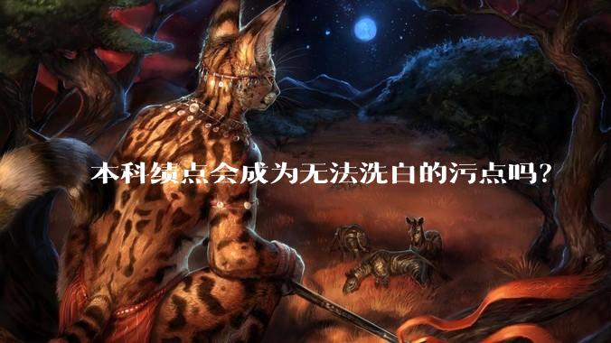 本科绩点会成为无法洗白的污点吗？