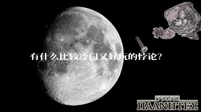 有什么比较冷门又好玩的悖论？