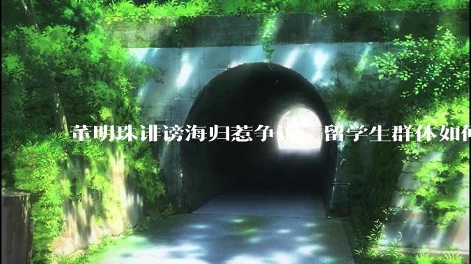 董明珠诽谤海归惹争议，留学生群体如何依法维权？