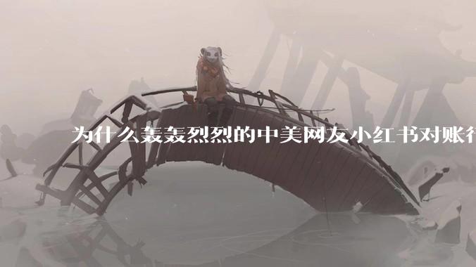 为什么轰轰烈烈的中美网友小红书对账行动戛然而止了？