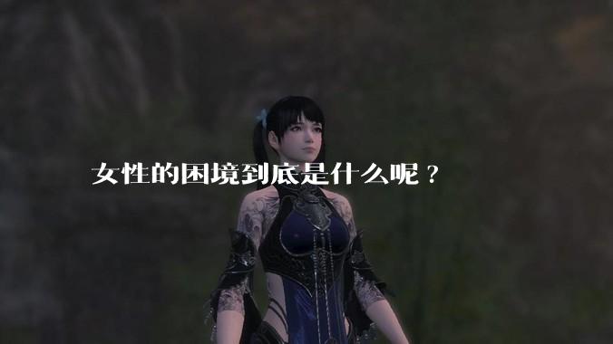 女性的困境到底是什么呢?