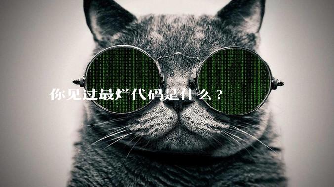 你见过最烂代码是什么?