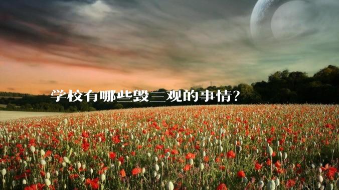 学校有哪些毁三观的事情？