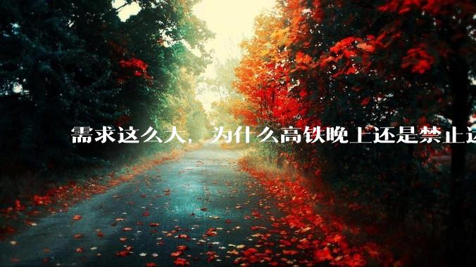 需求这么大，为什么高铁晚上还是禁止运行?