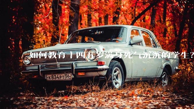 如何教育十四五岁满身死气沉沉的学生？