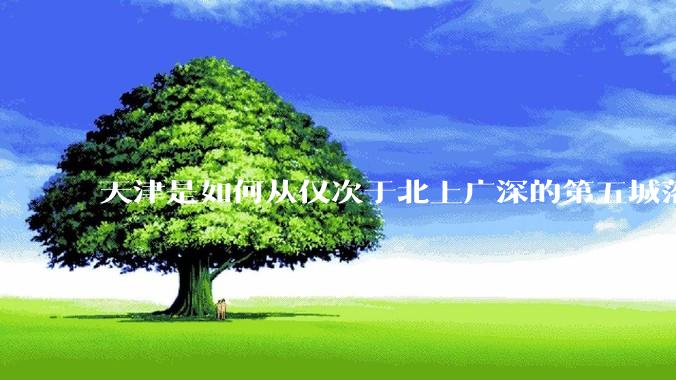 天津是如何从仅次于北上广深的第五城落到10名开外去的？