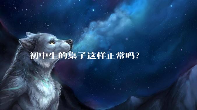 初中生的桌子这样正常吗？
