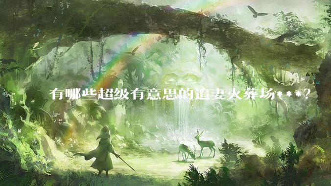 有哪些超级有意思的追妻火葬场***？
